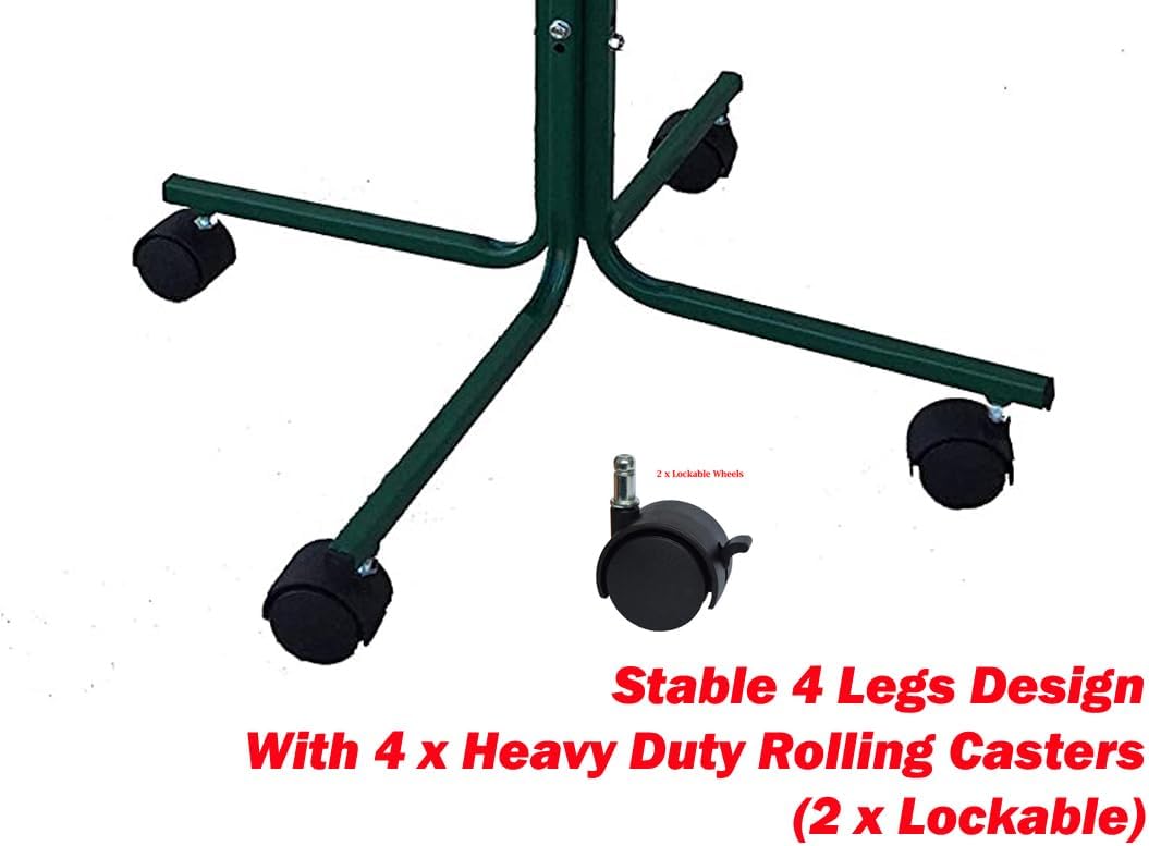 Large 48" Parrot Play T-Stand with Lockable Wheels – Essentials for Birds - image 4