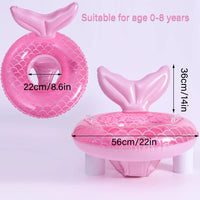 Umbresen Baby Swimming Float - Pink Mermaid - image 2