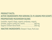 iHeartCats Bone Broth for Cats - Bone Broth & Mushroom Gold Powder Supplement for Immune System Support, Improved Mobility & Flexibility and Natural Detox - Turkey Tail Mushroom for Cats