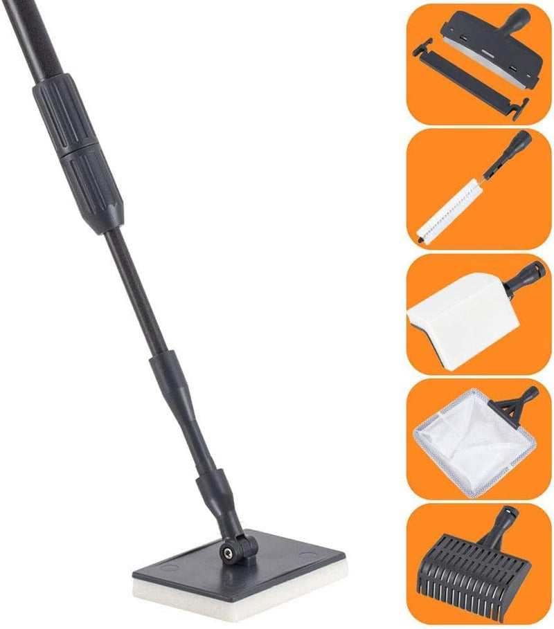 hygger Fish Tank Cleaner 6 in 1 Aquarium Cleaning Tool Kit Al-gae