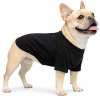Lovelonglong Pet Clothing Dog Costumes Basic Blank T-Shirt Tee Shirts - B-M (for Bulldog -25lbs) / Yellow