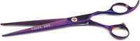 LILYS PET Professional PET Grooming Scissors Kit,Coated Titanium,Sharp and Strong Stainless Steel Blade for Dogs Cats Hair Cutting,3 Pieces of Scissors with a Comb and a Case (8.0 inches, Purple)