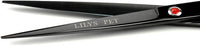 LILYS PET Professional PET Grooming scissors Kit,Coated Titanium,Sharp and Strong Stainless Steel Blade for Dogs Cats Hair Cutting,3 Pieces of Scissors with a Comb and a Case (7.5 inches, Black)
