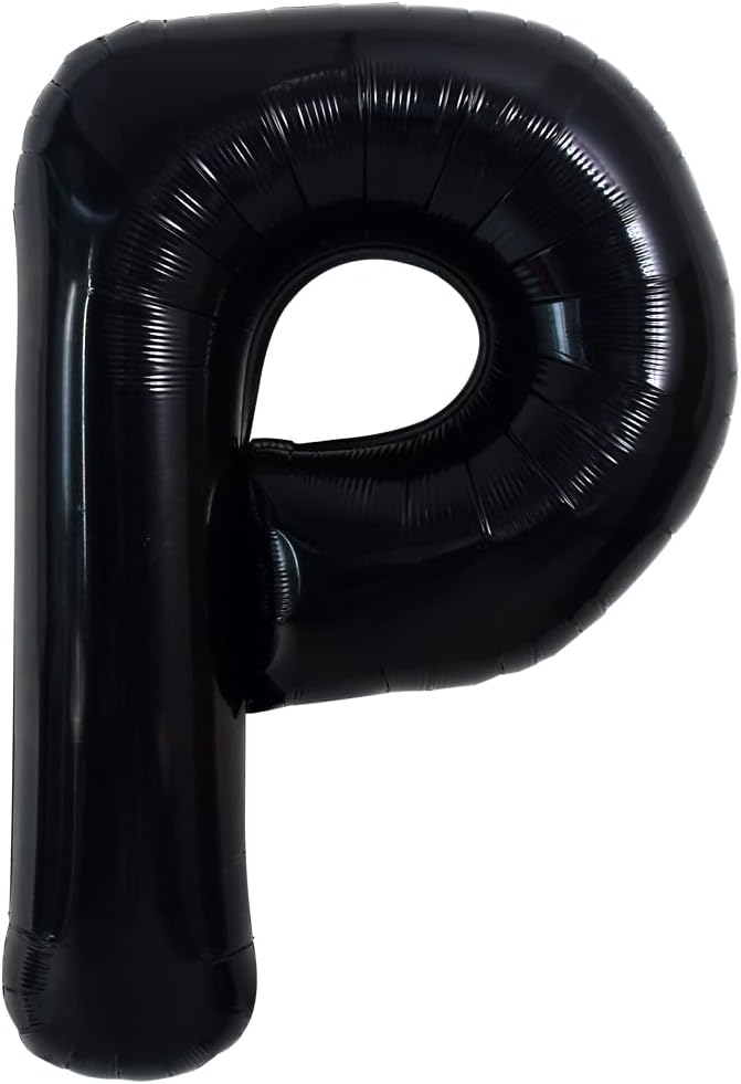 TONIFUL 40 inch black foil letter O balloon - view 10