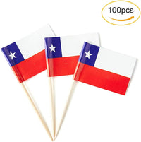 mflagperft 100-pack American flag toothpicks with double-sided paper USA flags on wooden picks - view 31