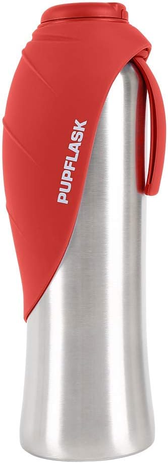PupFlask Large Dog Water Bottle - 40 Ounce / Crimson Red