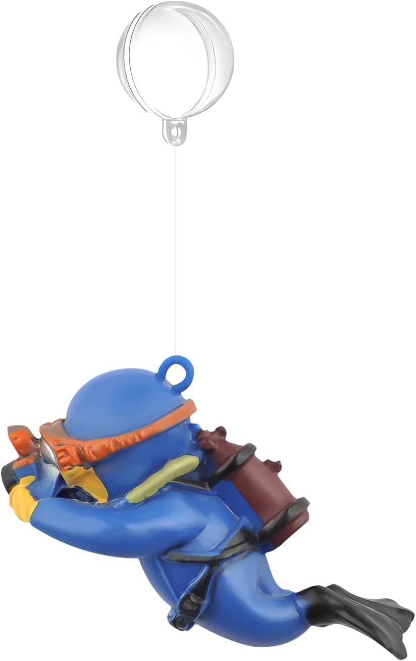 onesimcr Floating Fish Tank Decorations, Aquarium Decorations - Blue
