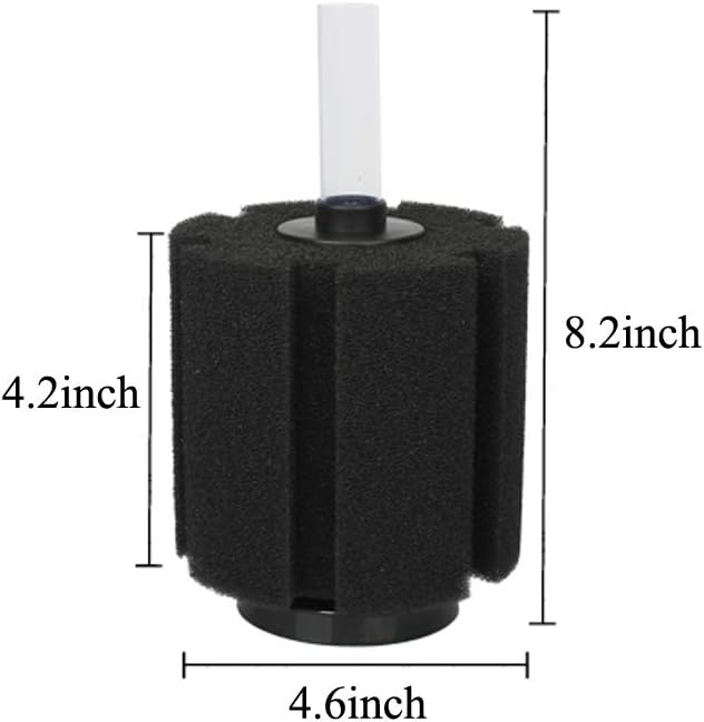 ALEGI 4 Pcs Large Aquarium Sponge Filter for 40-80 Gal Betta Fish Tank – Essentials for Fish - X-Large For 40-80 Gal 4 Pcs - image 2
