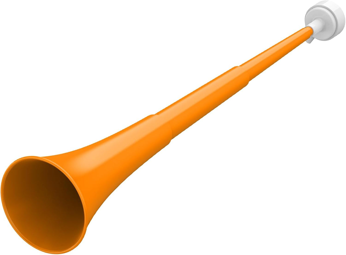 Collapsible Stadium Horn 24 Inch Vuvuzela Trumpet Blow Horns - Orange