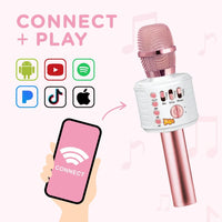 Move2Play Motown Magic, Bluetooth Karaoke Microphone - Pink - image 2