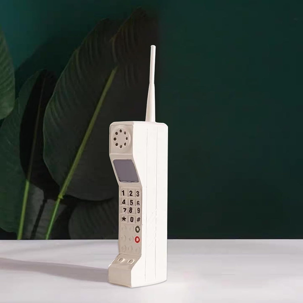 TOTITOM retro brick cell phone prop in pink with printed keys and antenna - view 4