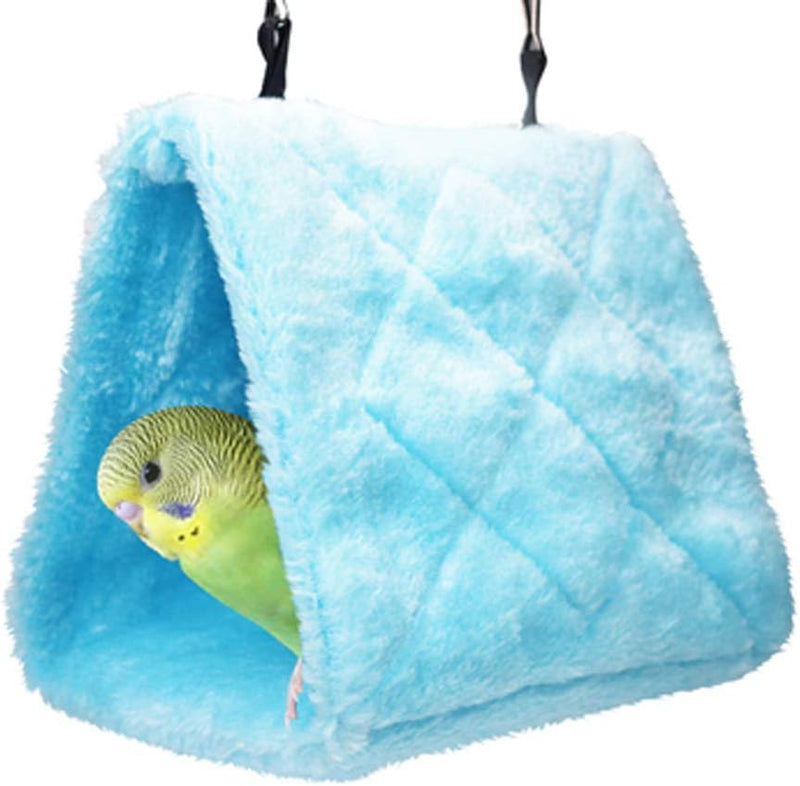 Pet Bird Nest Hammock Hanging Cave Cage Plush Snuggle Happy Hut Tent