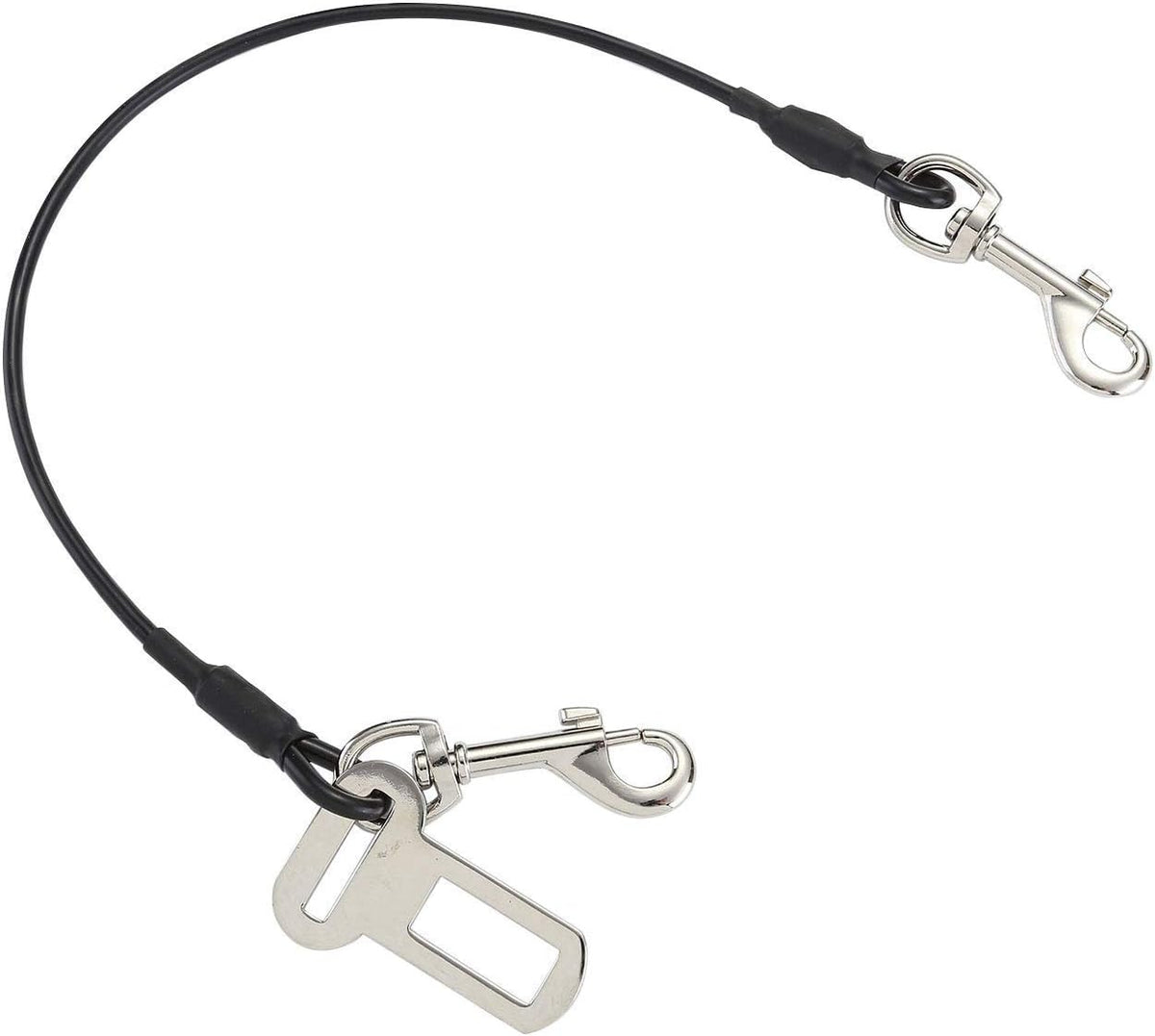 Chew Proof Dog Car Seatbelt Safety Restraint Stainless Steel Tether - 24.0 inch
