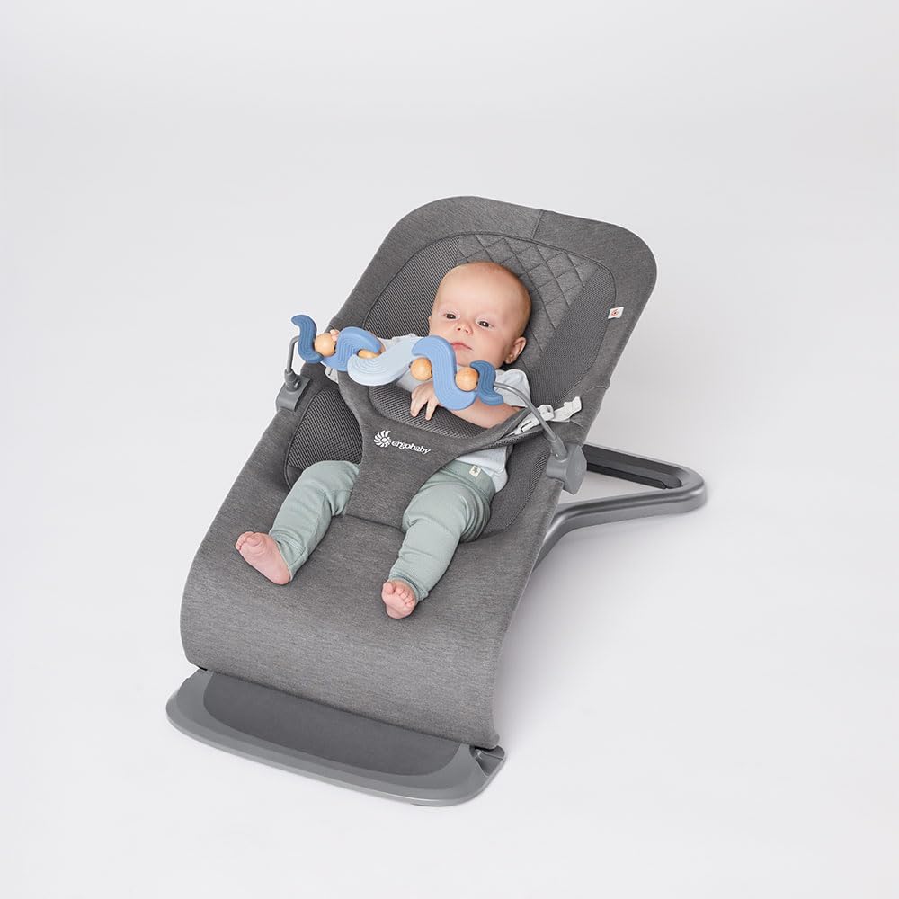Ergobaby Evolve bouncer toy bar with ocean animal toys, turtle, whale and starfish - view 4