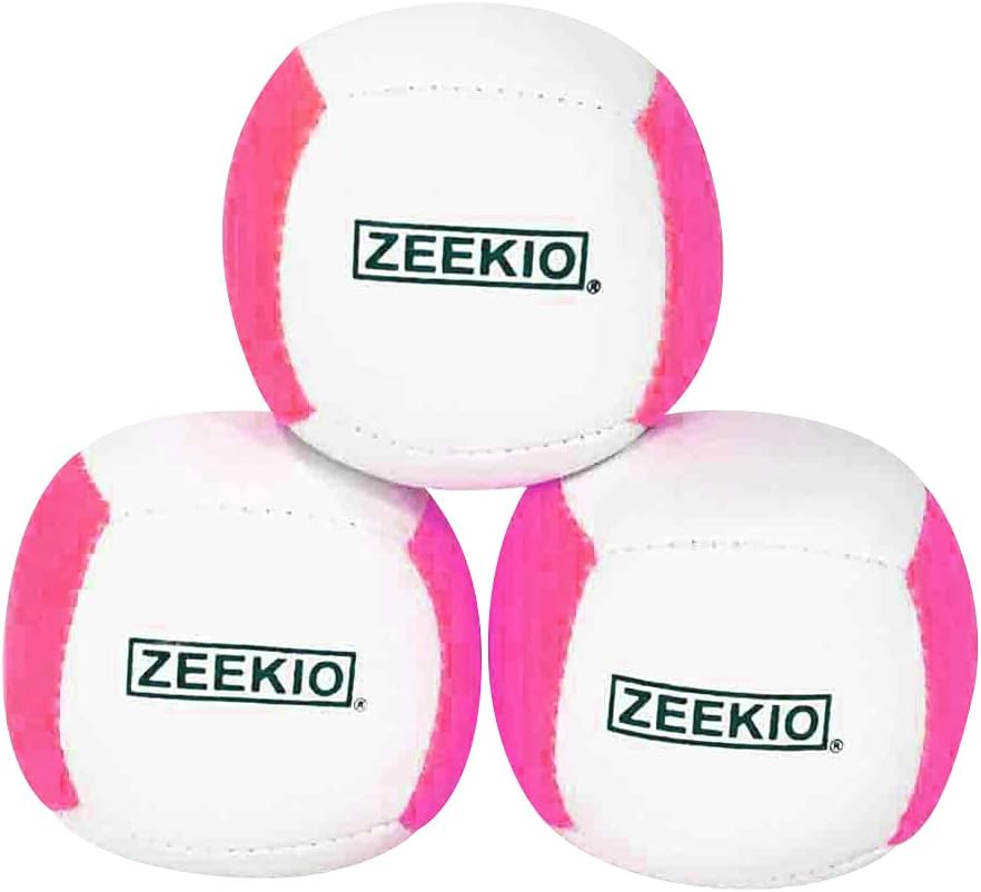 Zeekio Lunar set of 3 UV reactive six-panel juggling balls - view 8