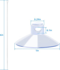 AQUANEAT 20 Pack Suction Cups with 40 Zip Ties for Aquarium Fish Tank - image 2