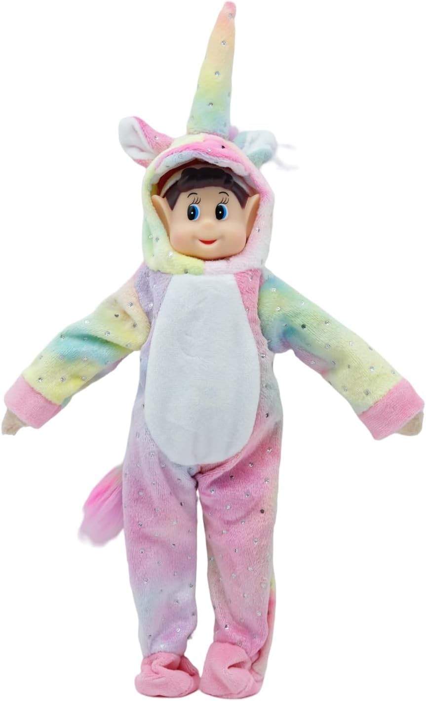 Fayelfland unicorn couture outfit for 12 inch elf dolls in pink - view 2