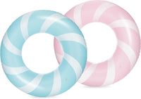 Bestrip Pool Floats Adult Size for Kids Age 8-12 Adults Inflatable - Blue & Pink