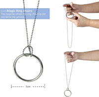 Neliky magic tricks kit with bite coin, color change silk, fake thumb, ring chains and rotating nut - view 6