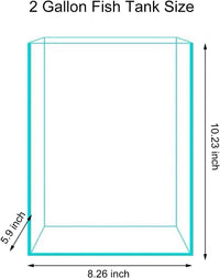 Vimvins 2 Gallon Glass Fish Tank - 2 Gallon - image 4