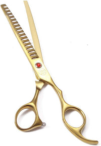 Professional Dog Grooming Scissors Set - 7 Inch (Pack of 5) / Gold - image 2