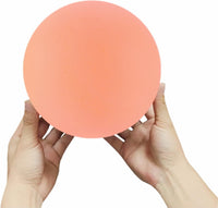 Ganjiang 7 inch silent foam ball, uncoated sponge kickball for indoor play in orange
