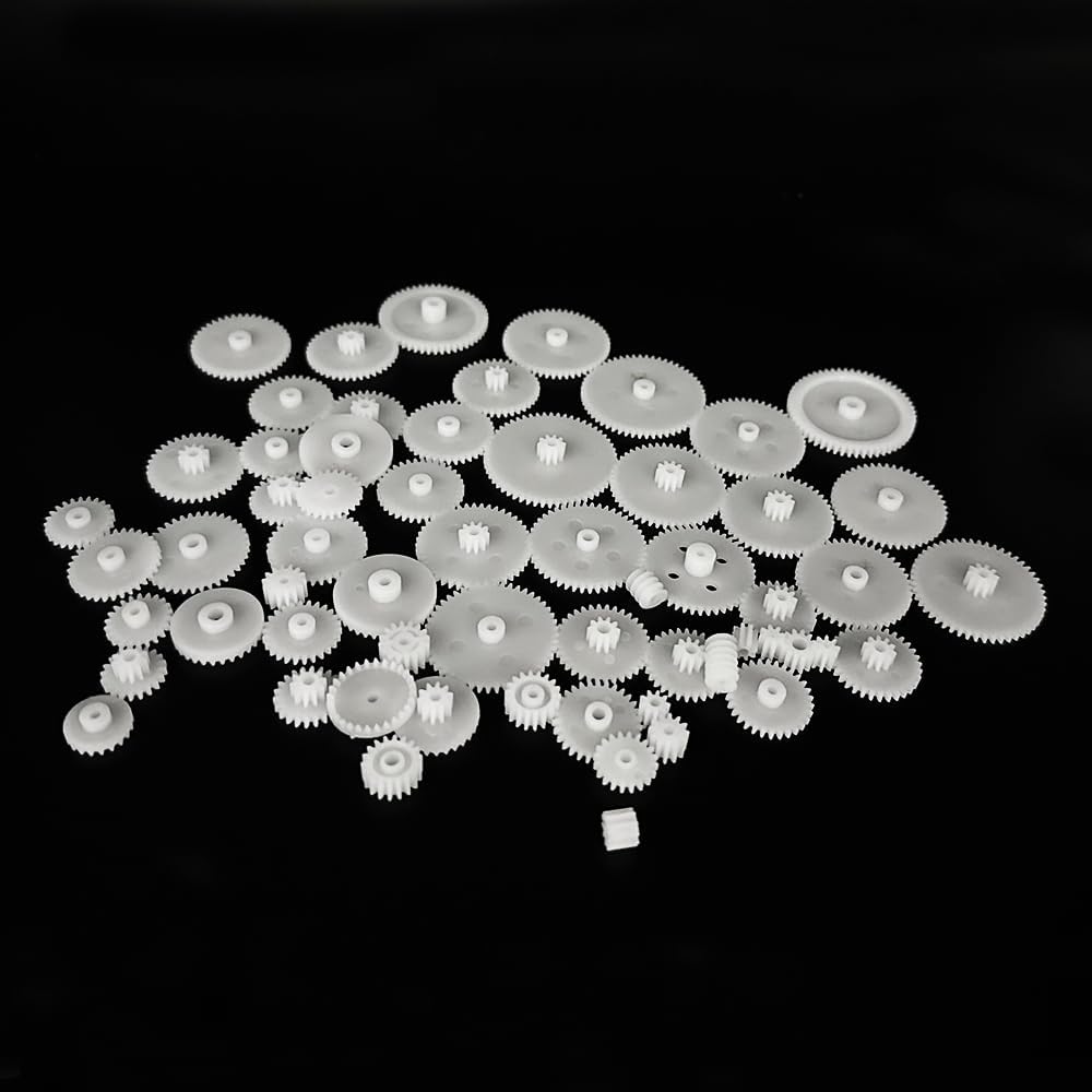 58PCS Small Gears Set Plastic Gears Module 0.5 for DC Motor DIY Model - image 4