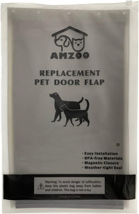 AMZOO Large Replacement Dog Door Flap PetSafe 16 7/8” x 10 1/8” - Matte Gray / Medium / 1 - image 4