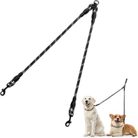 Taglory Double Dog Leash Coupler for Two Dogs - 30 Inch (Pack of 1) / Black