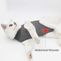 DOTON modal cat recovery suit with back fasteners and drawstring neck - view 4