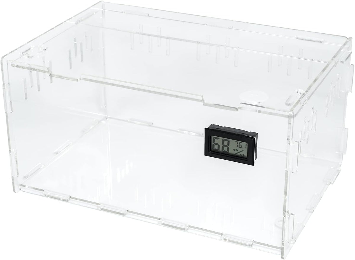 Large Acrylic Reptile Terrarium Breeding Tank 15.3"x9.7"x7.6" – Essentials for Reptiles And Amphibians - Small