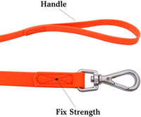 Waterproof Dog Training Leash 50FT 30FT 15FT 10FT 5FT Heavy Duty - 15FT / Orange - image 2