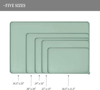 Waterproof Pet Feeding Mat with High Raised Edges, Heavier and Thicker Placemats for Cat Dog Water Bowl with BPA Free, Dogs Cats Food Mats for Messy Drinkers to Prevent Spill and Protect Floors