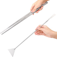Hiceeden 4 piece stainless steel aquascape tools kit with tweezers, scissors and shovel - view 4
