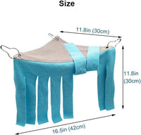 RIOUSSI Guinea Pig Hideout Hideaway Corner Fleece Toys Cage - Blue+Pink / Triangle - image 3