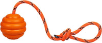 K9 Training Ball with Rope, Exercise and Reward Toy for Dogs - Pure Orange