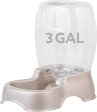 Petmate Pet Cafe Gravity Water Dispenser - Pearl Tan / 3 GAL