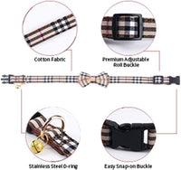SuperBuddy Dog Collar, Adjustable Dog Collar with Bowtie - Large / Brown - image 3