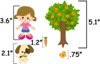 Story Time Felts Mini Farm felt board set with barn, tree, boy and farm animal felt figures