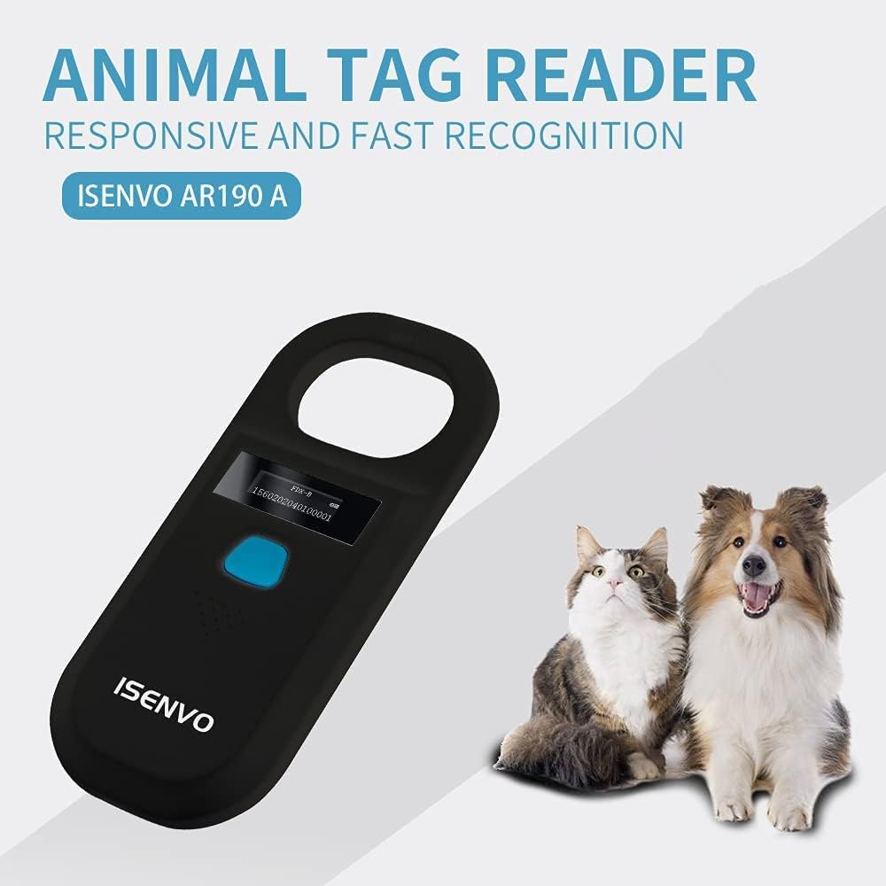 Pet Microchip Scanner, 15 Digit Pet Chip Scanner, Rechargeable – Essentials for Dogs - 190A (Pack of 3) - image 4