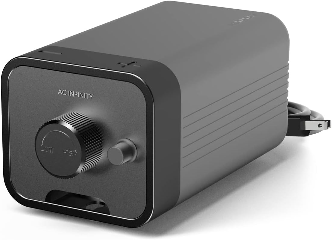 AC Infinity Air Pump One-Outlet Adjustable Oxygen Pump Kit with Tubing - 24 GPH (1.5 L/M)
