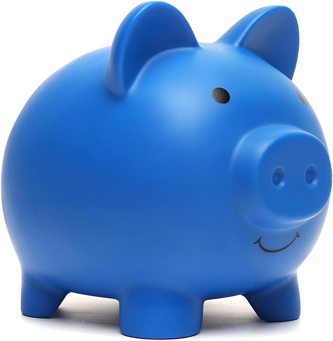XDRELEC Piggy Bank for Kids Unbreakable Plastic Money Bank Dark Blue – Fun for Kids & Family - Dark Blue / Medium