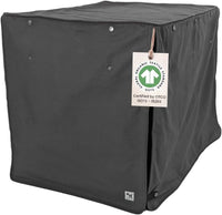 Molly Mutt Tan Dog Crate Cover, Non-Toxic & 100% Cotton - I'm a Realist / 48.0"L x 30.0"W x 33.0"H