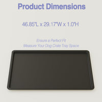 Dog Crate Tray Replacement - 46.9"L x 29.2"W x 1.0"H - image 3