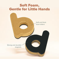 inamio Pastel Foam Magnetic Letters AND Numbers for Toddlers - 2 pouches - 124pcs - image 4