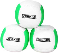 Zeekio Lunar set of 3 UV reactive six-panel juggling balls - view 4