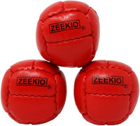 Zeekio Galaxy 12 panel leather juggling balls, pack of 3 in dark blue - view 33