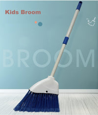 Kids Broom-Housekeeping Cleaning Tool for Kids Pretend Playing - White+blue - image 3