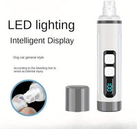 Dog Nail Grinder Quiet-2025 Release Ultra-Quiet Dog & Cat Nail Grinder with LED Light & Battery Display - Painless Nail Trimmer for Small to Large Pets, Thick Nails, and Sensitive Paws