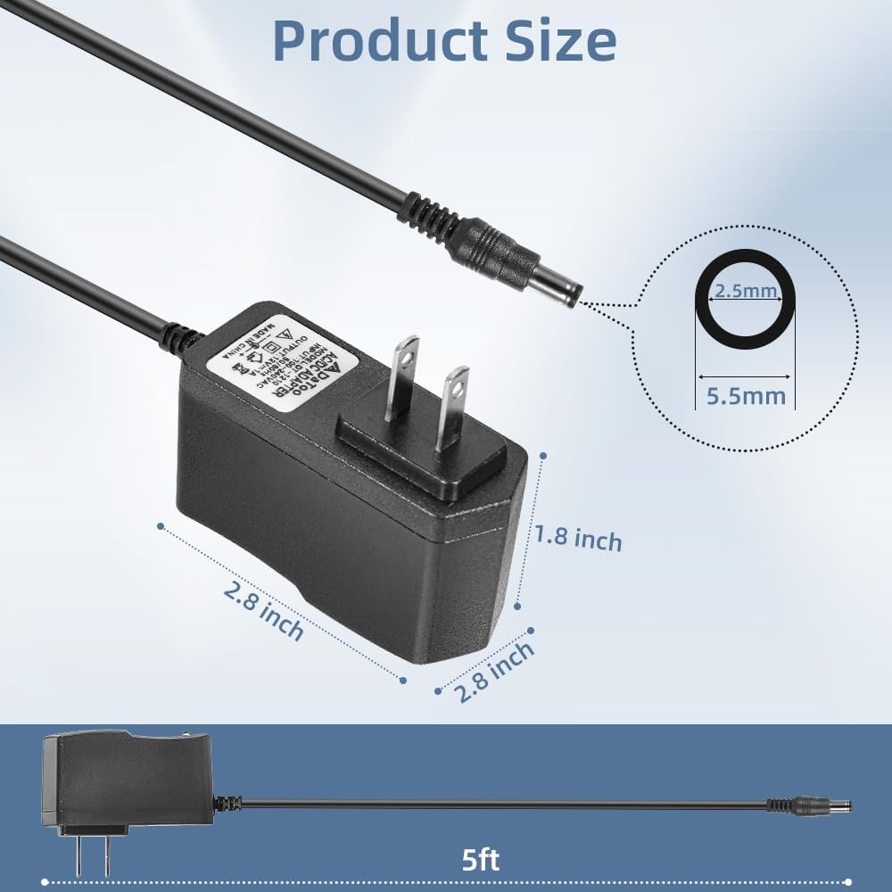 DaToo Aquarium Light LED Power Adapter AC 100-240V DC 12V 1A - 12V 1A - image 2